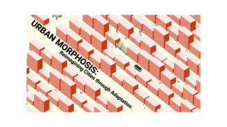 Graphic for the RUDC 2025 displaying the theme of urban morphosis