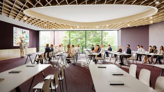 Team gathered for conference meeting