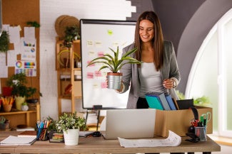 A new hire happy about her new job