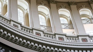 Close up of coffers on ceiling - Washington DC, Capitol Building