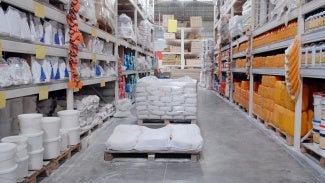 Warehouse shop of building materials