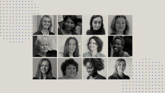Headshots of women in a collage