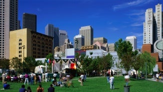 The Yerba Buena Gardens Ethnic Fair in downtown San Francisco, San Francisco, California