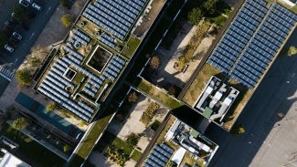 Roof solar array