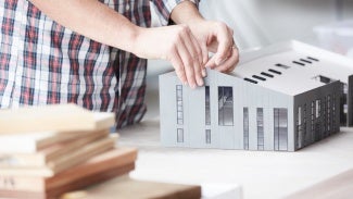 Man working on architecture