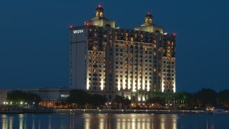 west savannah resort nighttime lighting