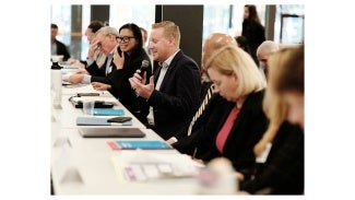 Matt Toddy, AIA, chair of AIA's Government Affairs Committee, speaks during the AIA Housing Summit.