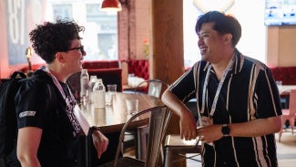 A mentee and their mentor