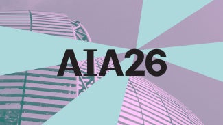 Purple and Cyan architecture building for AIA26