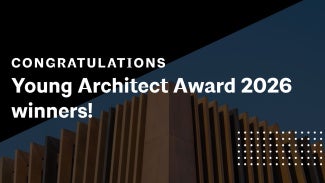Young Architect Award 2026 congratulations graphic