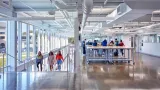 Interior second floor view of Kent State University, Design Innovation Hub