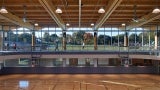 Lubber Run Community Center GYMNASIUM SURROUNDED BY UPPER RUNNING TRACK