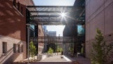 Student Success District at the University of Arizona exterior walking bridge between buildings