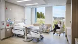 Hospital room inside of Allegheny Health Network Wexford Hospital 