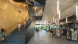 Interior steps inside of Missoula Public Library New Main Library 