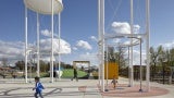 kids playing in a playground