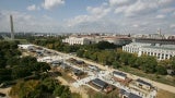 aerial shot of the National Mall in Washington, DC at daytime