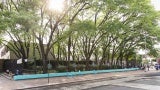 The Refreshing Waters includes a painted concrete ledge, movable chairs, outdoor fans, and misting line.