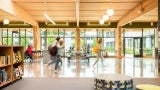 Shown to create improved learning outcomes, the connection to biophilic elements within the building’s “loop” circulation, material palette, and performance re-enforces a connection to nature.