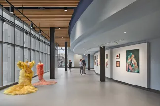 Gallery space at Boston Arts Academy