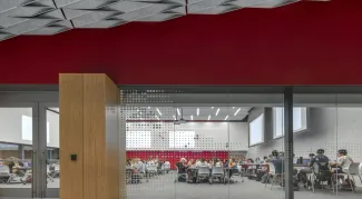 Learning studios inside of the Health Sciences Innovation Building 