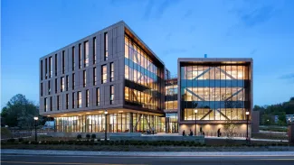 2023 AIA ARCHITECTURE AWARD RECIPIENT JOHN W. OLVER DESIGN BUILDING, UNIVERSITY OF MASSACHUSETTS AMHERST, AMHERST, MASS., LEERS WEINZAPFEL ASSOCIATES