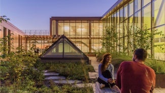 John W. Olver Design Building, University of Massachusetts Amherst Rooftop Courtyard