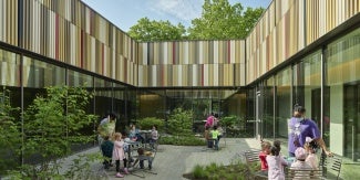 Marygrove Early Education Center Inside the Central Courtyard