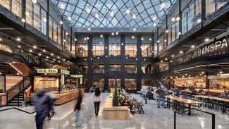 Willis Tower Repositioning interior atrium food shops