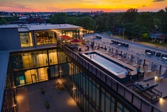 Woodward lofts rooftop lounge