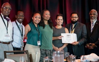 BERESFORD, ALONGSIDE FELLOW BMORE NOMA FOUND MEMBERS, RECEIVE CHARTER AT THE 2017 NOMA NATIONAL CONFERENCE.