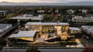 top down view of building