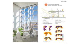 A diagram of the project's design for well-being strategies.