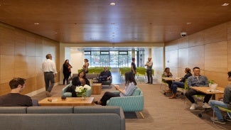 Berkeley Way Apartments community room.