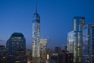 One World Trade Center at night