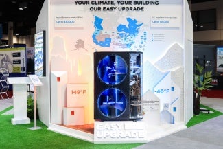 midea hvac booth display