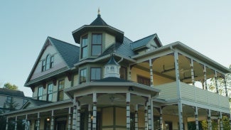 The Queen of Zero Victorian-style home
