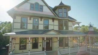 Wide-angle view of the Queen of Zero house
