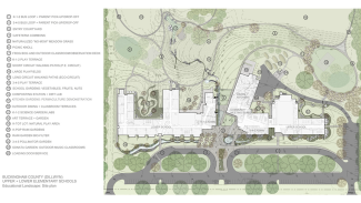 A site map of the Buckingham County primary and elementary schools