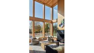 Interior of the home, showing lots of light