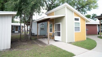 A small home in the Community First! development