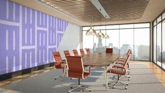 Rendering of a conference room