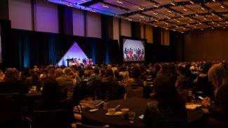 Attendees listen to a presentation at WLS 2025.