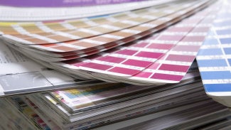 Colorful printed paper