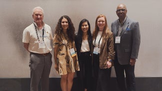 Participants at the Open Mic event