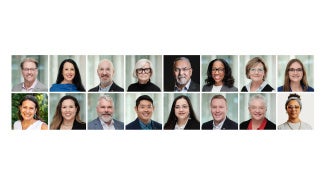 Group of headshot photos of the 2026 AIA Board of Directors