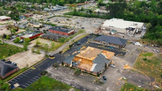 Photo of aftermath of disaster