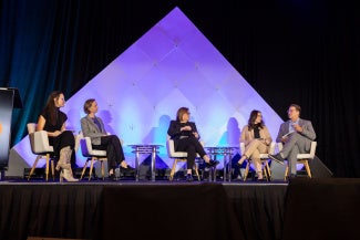 Panel discussion at WLS 2025 that includes 2026 AIA President Illya Azaroff, FAIA