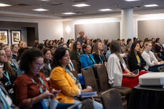 Sold out room full of female leaders during a breakout session at WLS 2025 in Atlanta