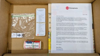 A box sent by AIA Pennsylvania during Architecture Week